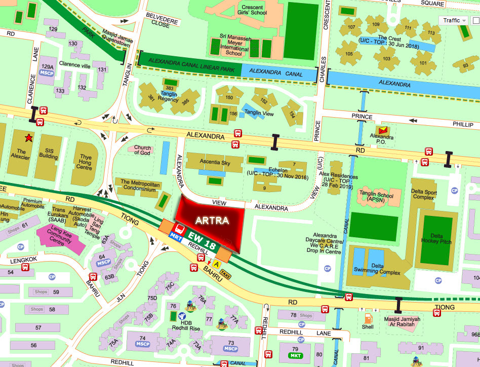 Artra Location at Redhill MRT Tang Group